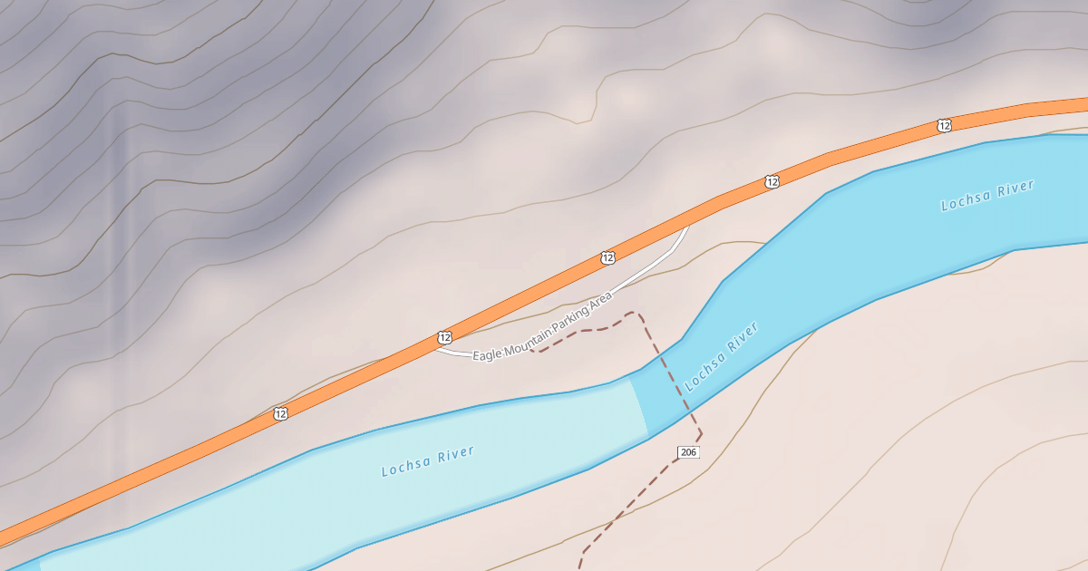 Map preview of EAGLE MTN   PARKING AREA