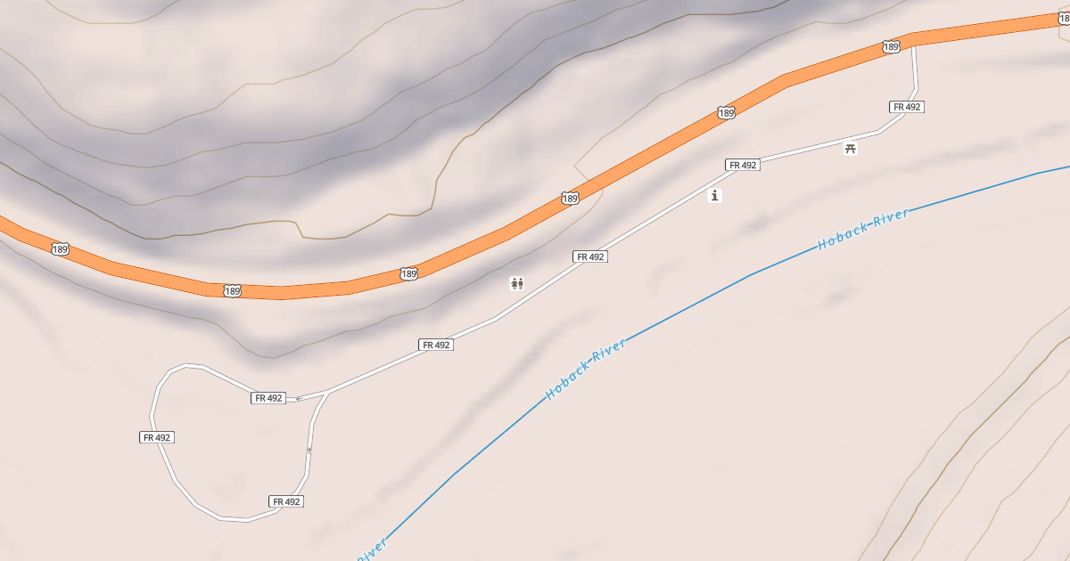 Map preview of HOBACK CAMPGROUND
