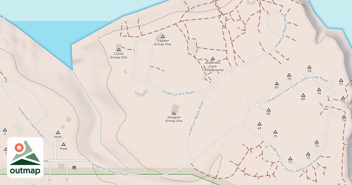 Map of ANDERSON BEACH