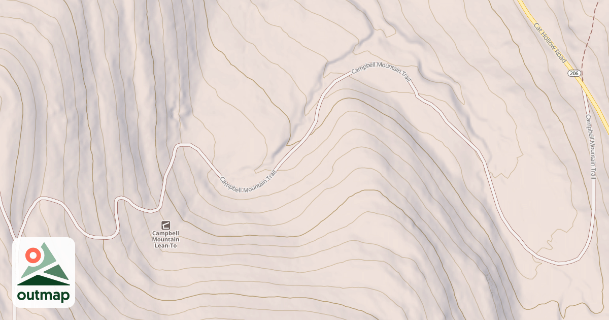 Map of Campbell Mountain Trail