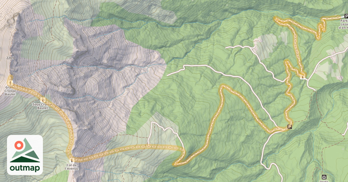 Map of Croisse Baulet — Cornillon