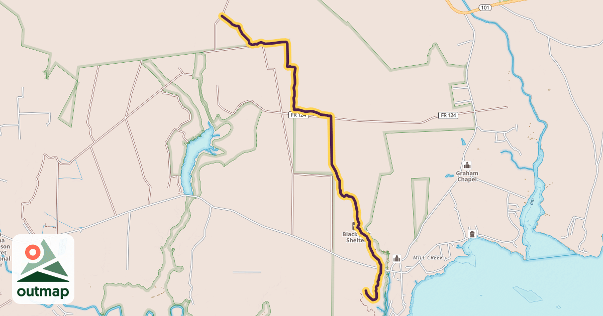 Map of Neusiok Trail