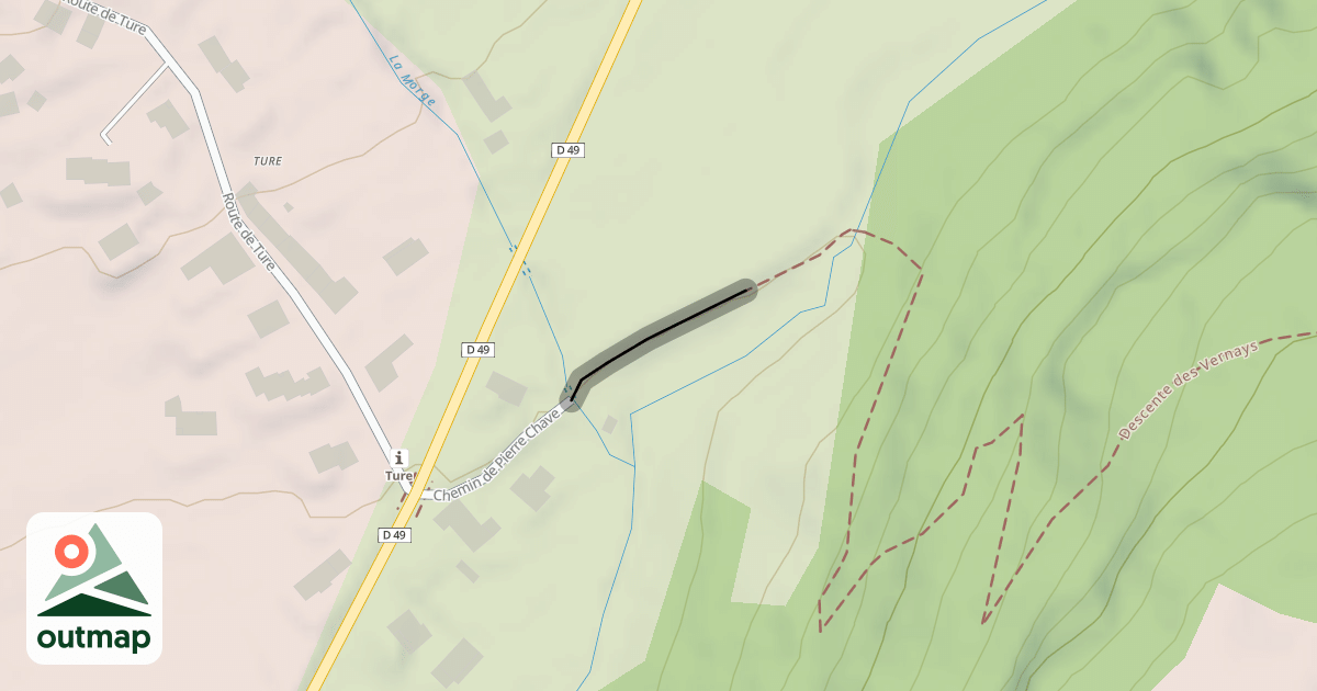 Map of Chemin de Pierre Chave