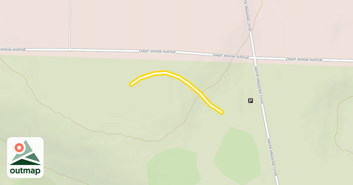 Map of Alpine Meadows Loop