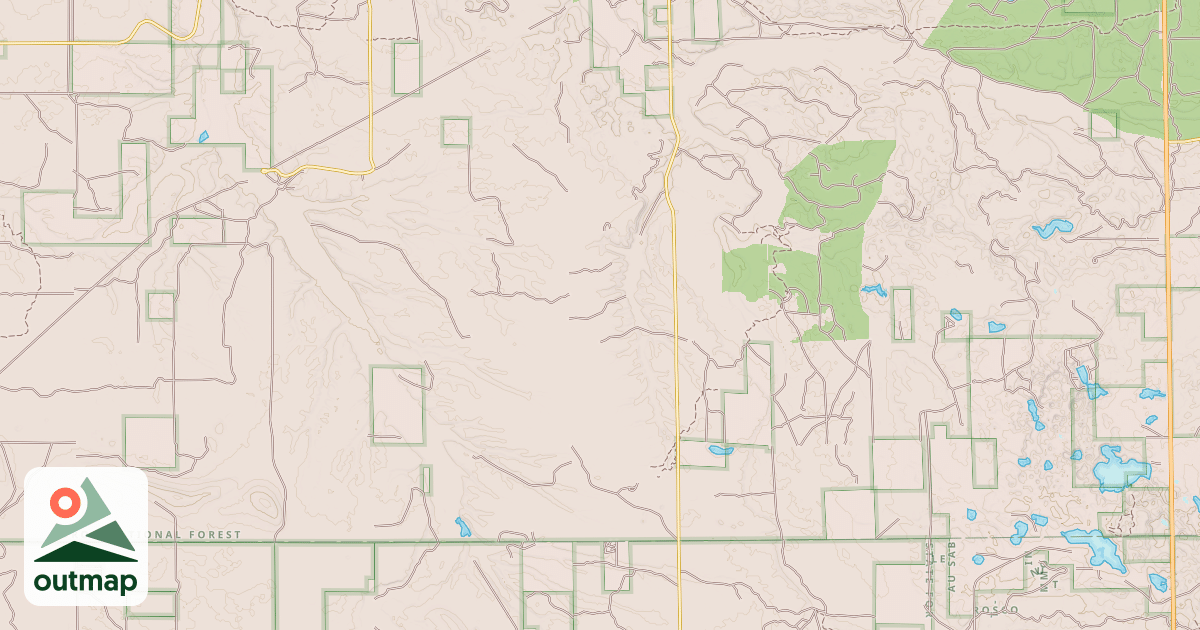 Map of HUNTERS LAKE-VALLEY