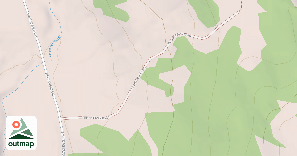 Map of POISON CREEK
