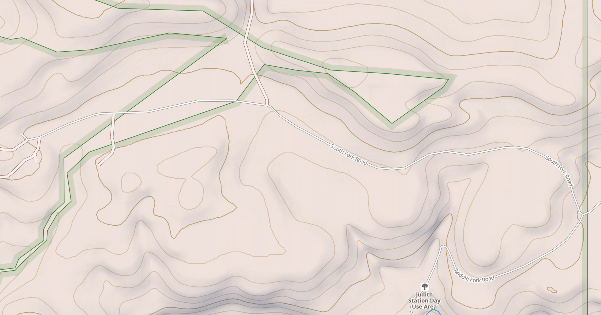 Map preview of MIDDLE FORK JUDITH RIVER-NOT N