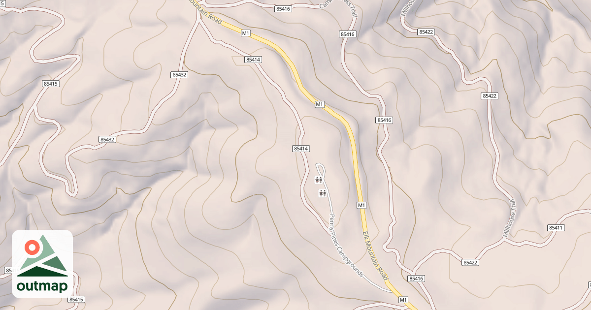 Map of PENNY PINES ACCESS