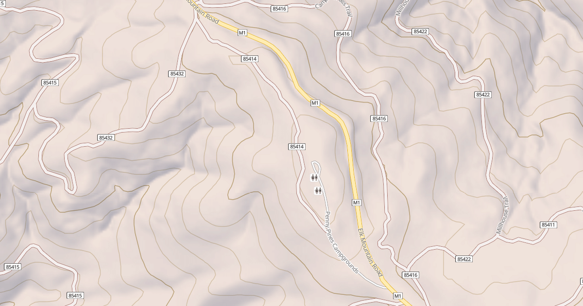 Map preview of PENNY PINES ACCESS