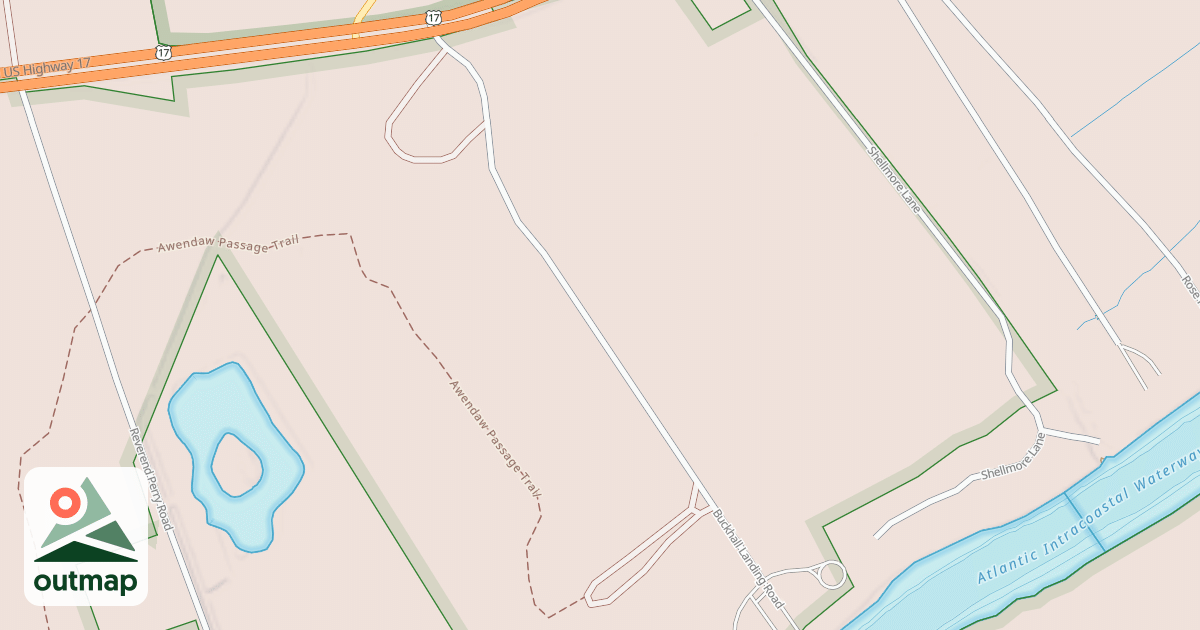Map of BUCKHALL LANDING