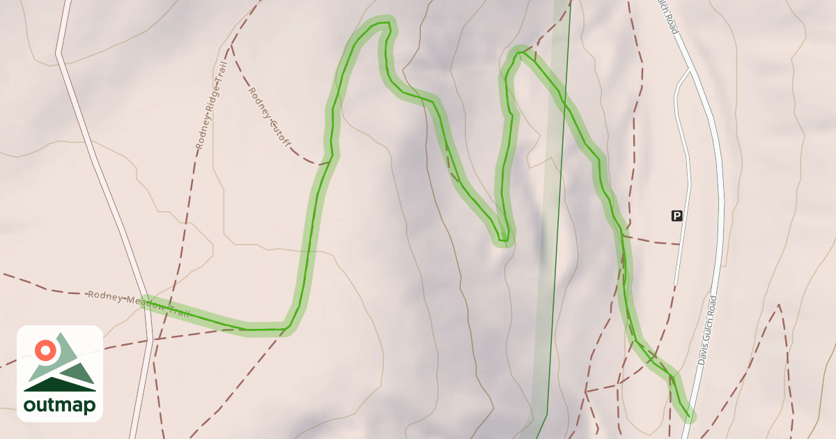 Map of Rodney Meadow Trail