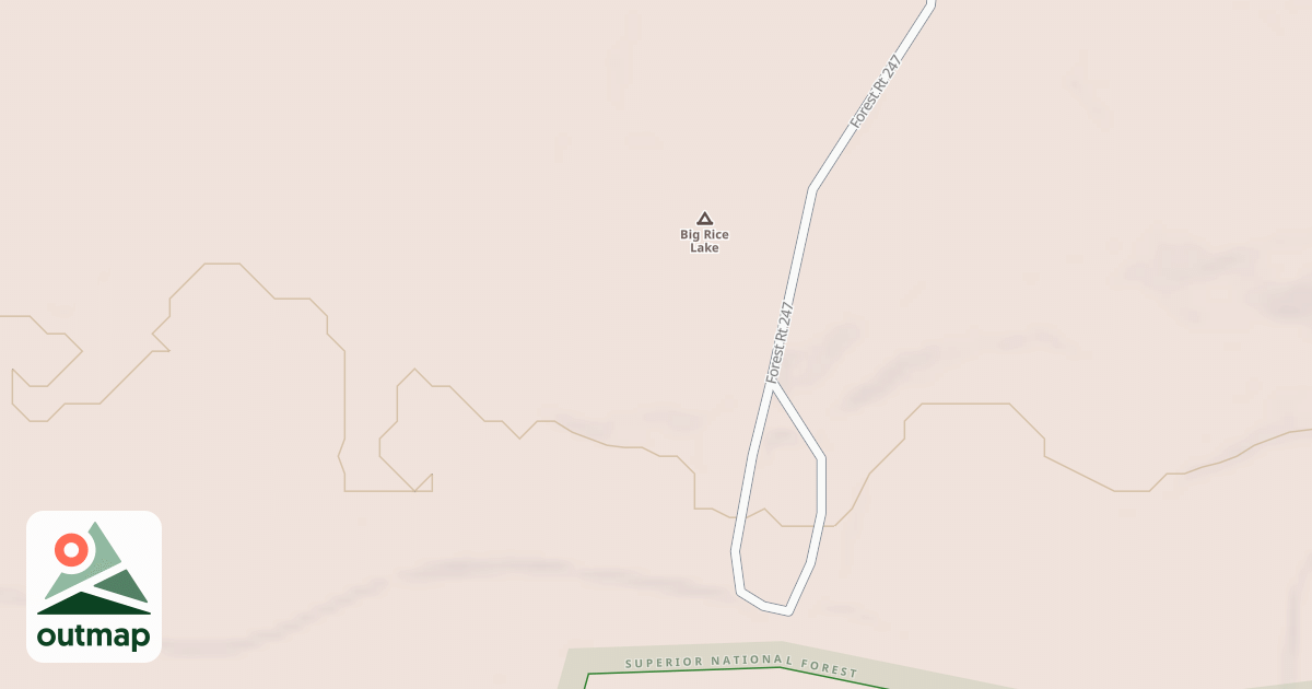 Map of BIG RICE LAKE SPUR A