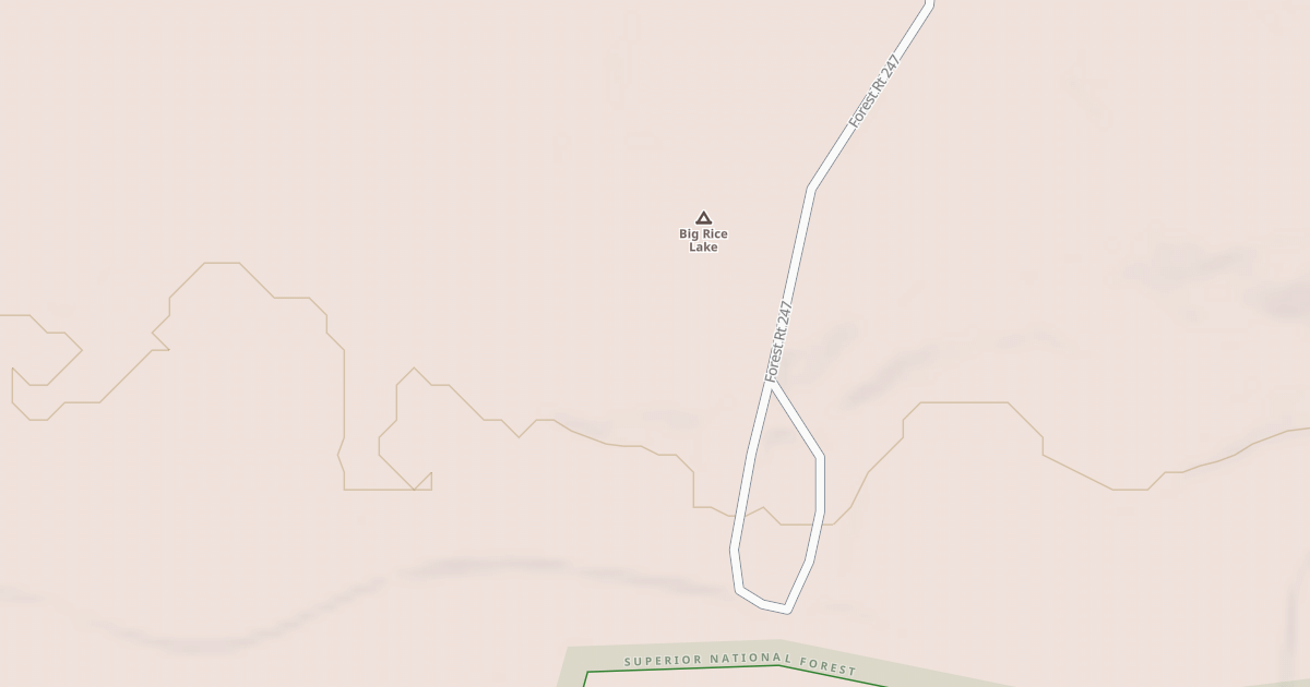 Map preview of BIG RICE LAKE SPUR A