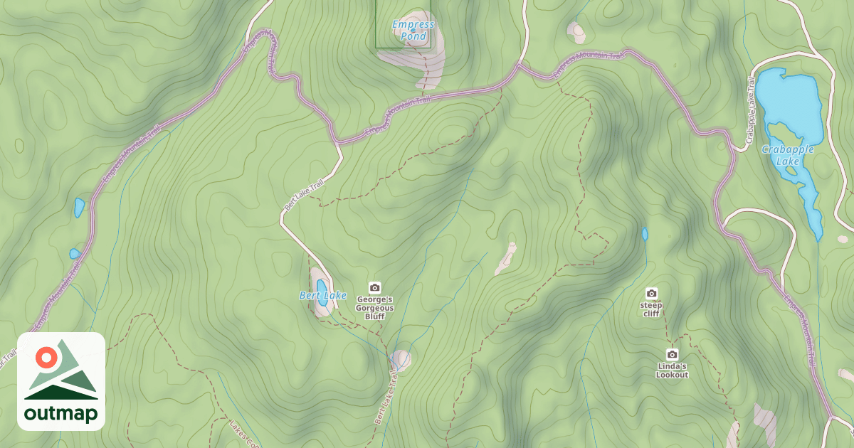 Map of Empress Mountain Trail