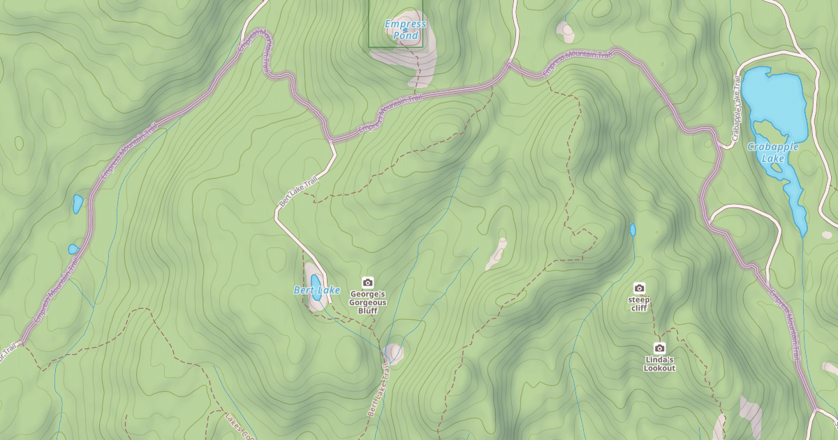 Map preview of Empress Mountain Trail