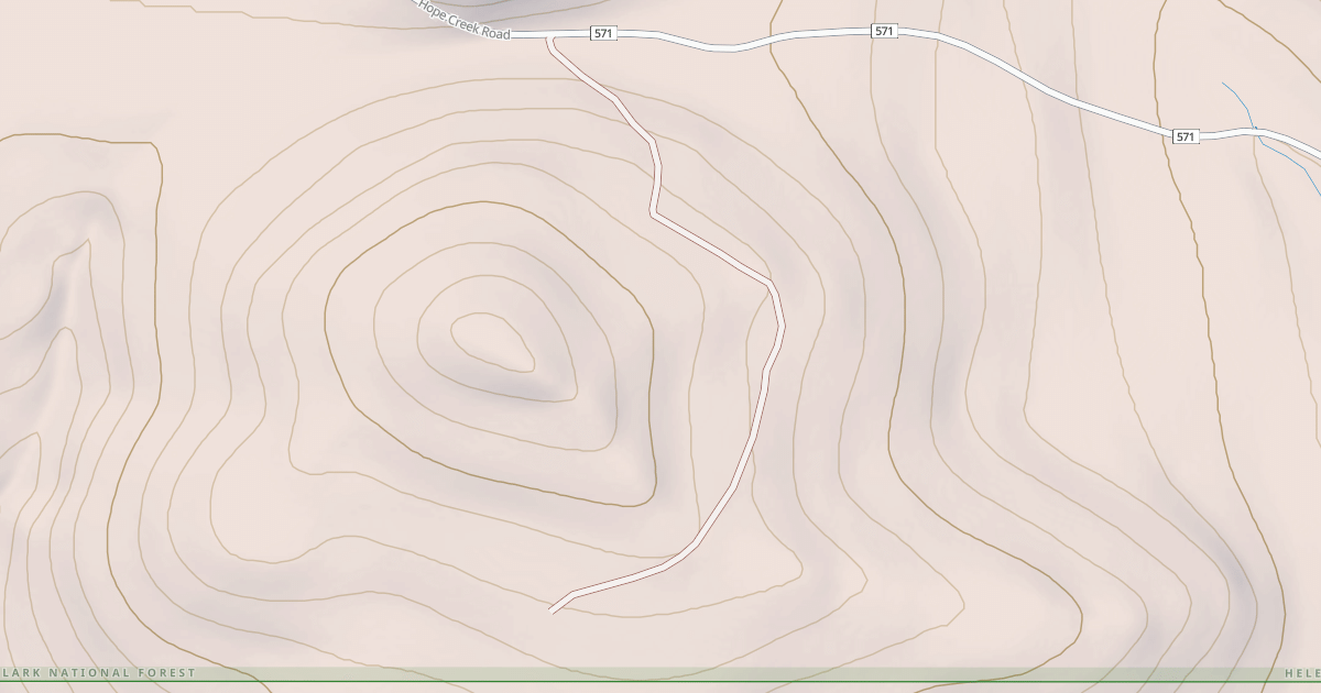 Map preview of POWELL SPUR