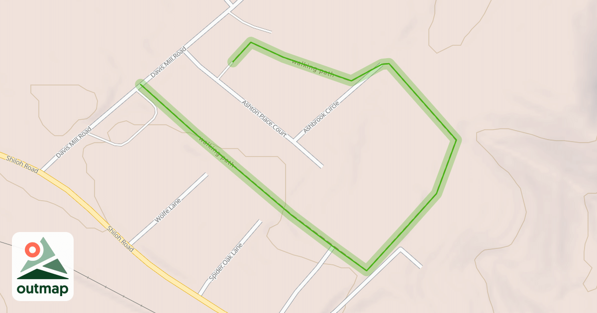 Map of walking path