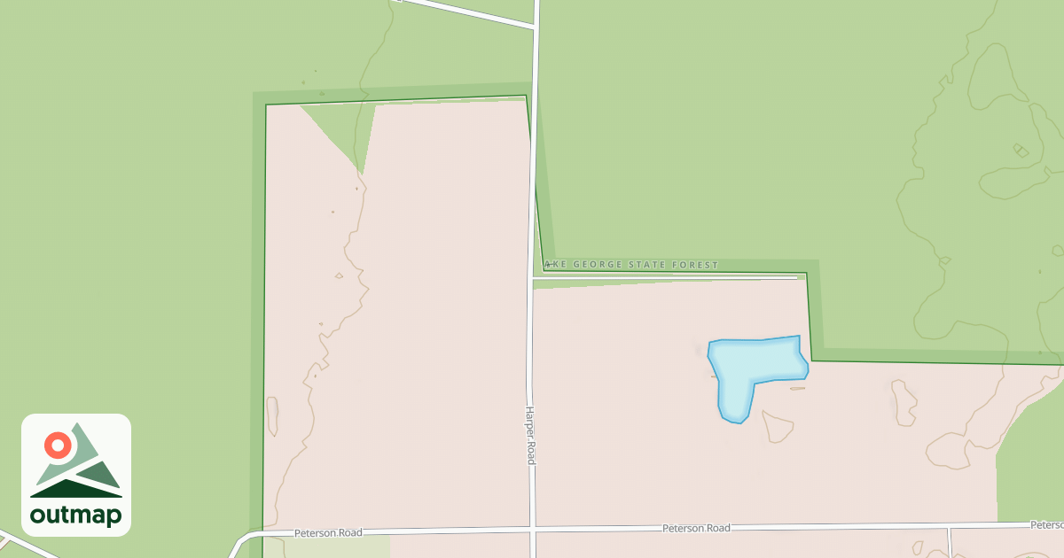 Map of Lake George State Forest Trail