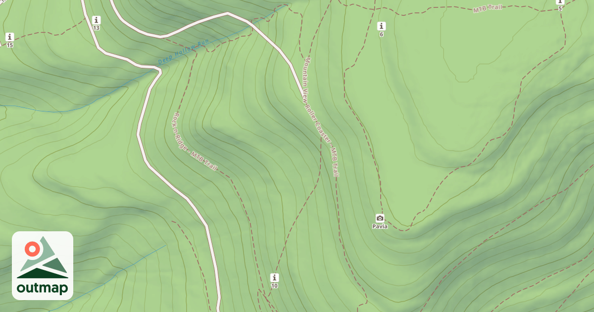 Map of Blue Knob State Park Trails