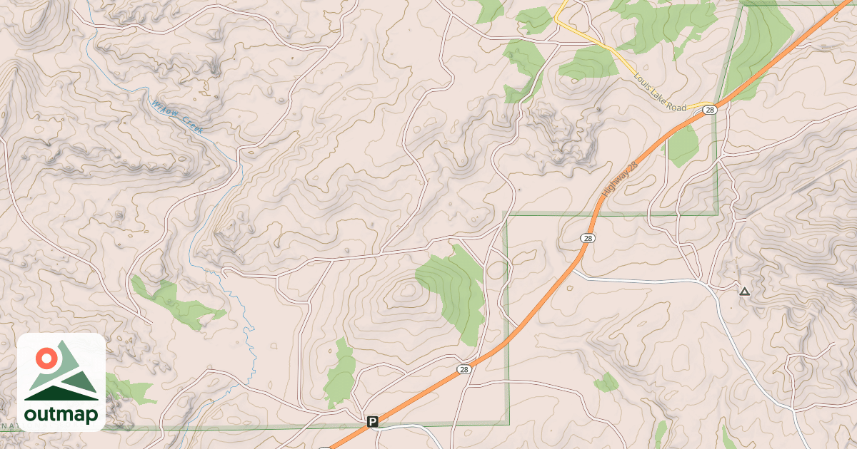Map of HERMIT GULCH