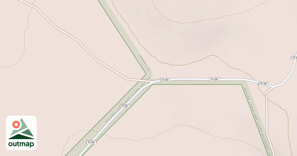 Map of Checkerboard Creek
