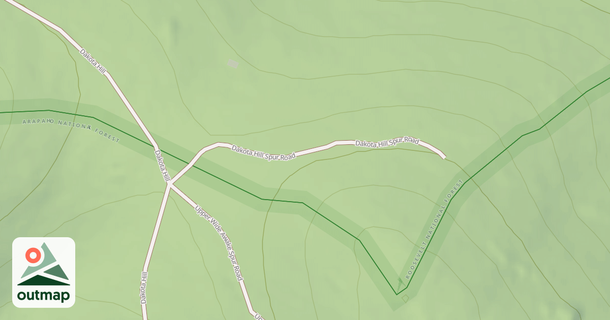 Map of DAKOTA HILL SPUR