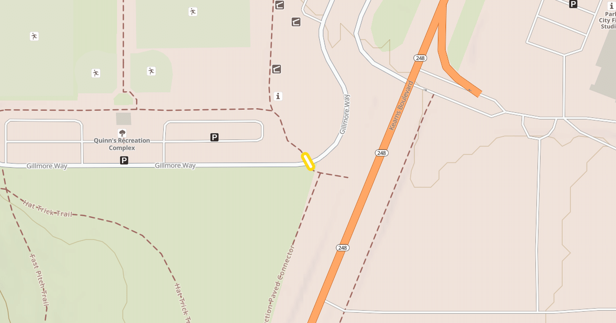 Map preview of Quinns Junction Paved Connector