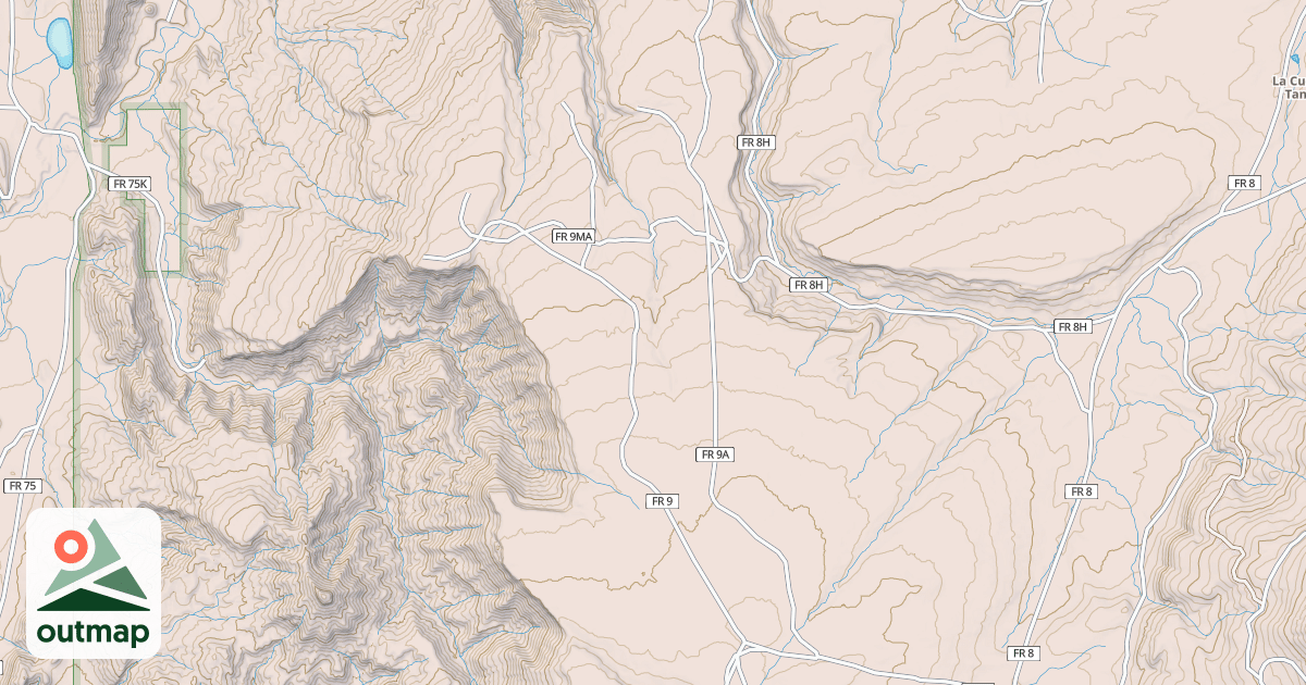 Map of MAESTAS TANK
