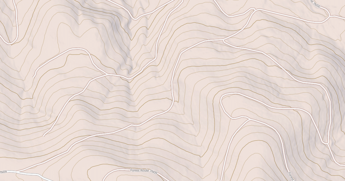 Map preview of USFS Motor Vehicle Use Map Roads {068EBC94-4FAC-4F95-AE0D-3CB0563E7E97}