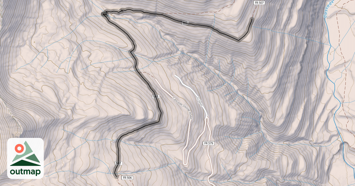 Map of Rico - Silverton Trail
