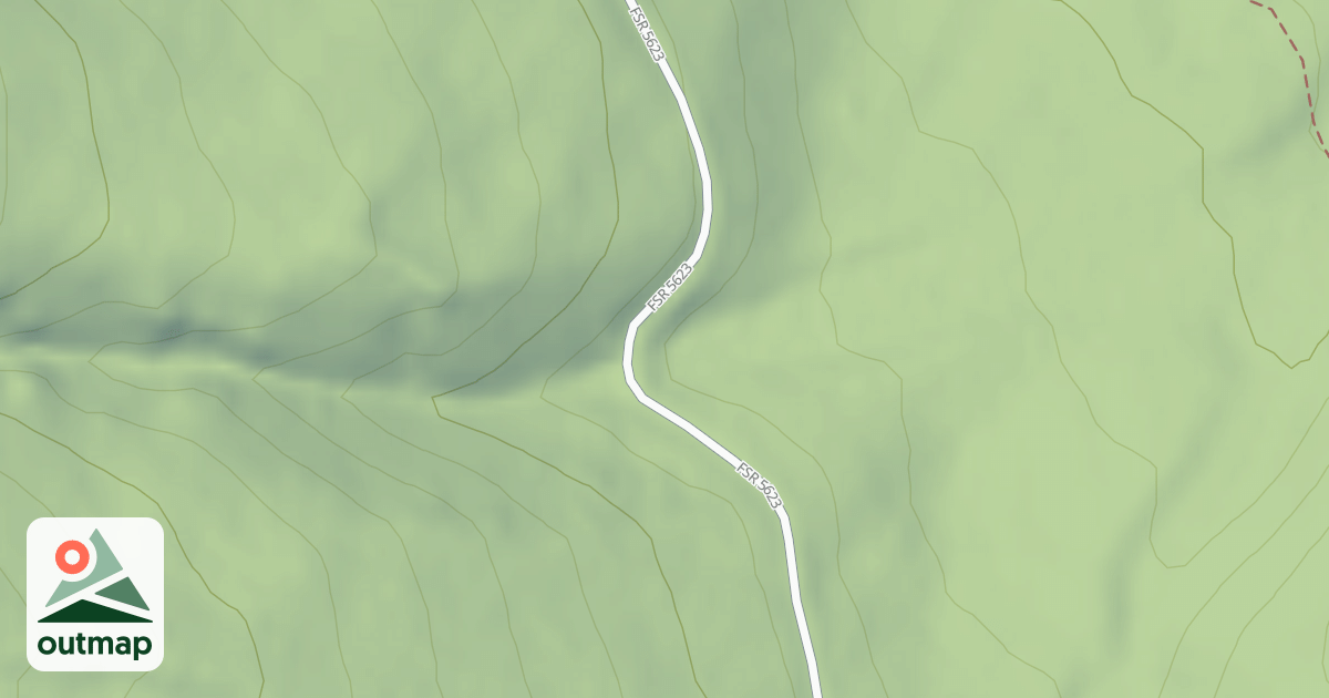Map of (FDR) SOUTH LICK CREEK