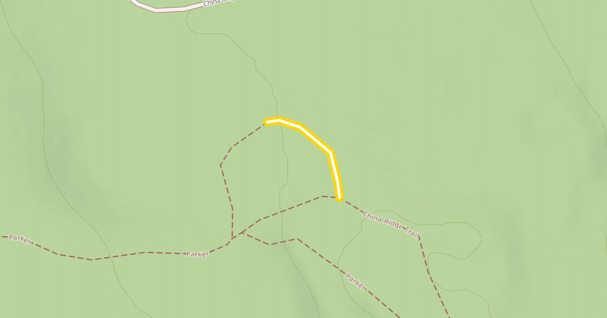 Map preview of China Ridge Trail