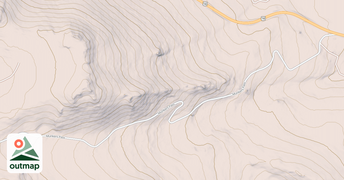Map of MUNKRES PASS
