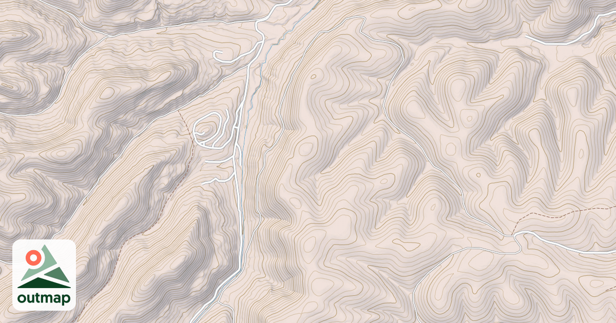 Map of AGUA CHIQUITA RIDGE