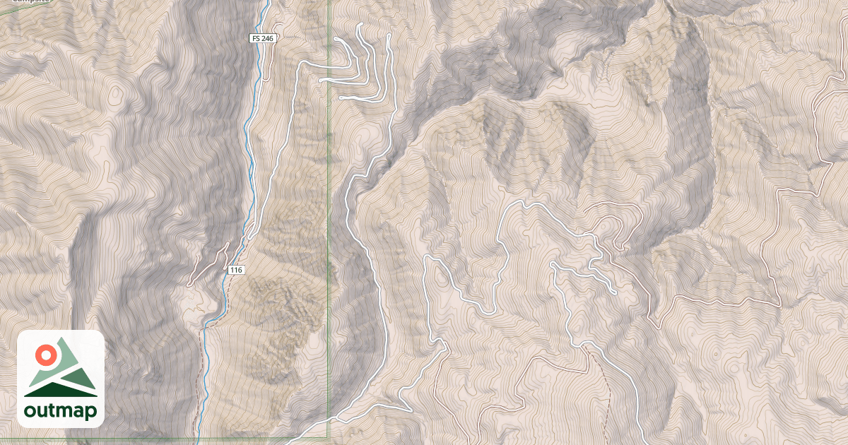 Map of BURGDORF-FRENCH CREEK