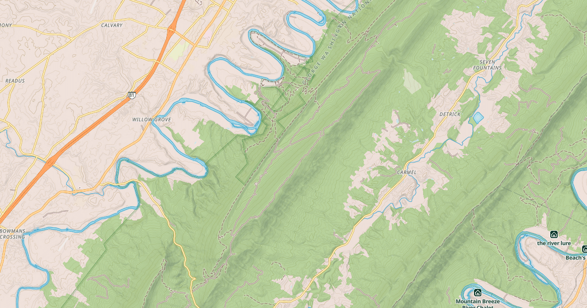 Map preview of PETERS MILL RUN