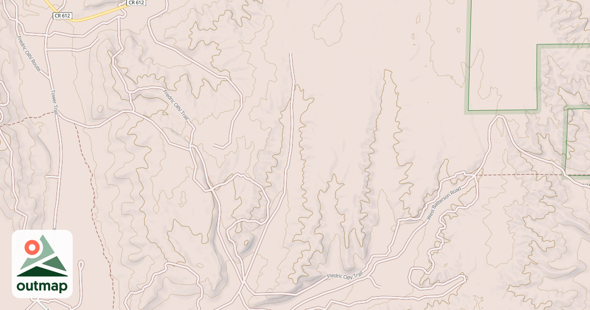 Map of Frederic Trail
