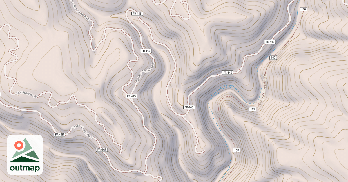 Map of CANYON CREEK