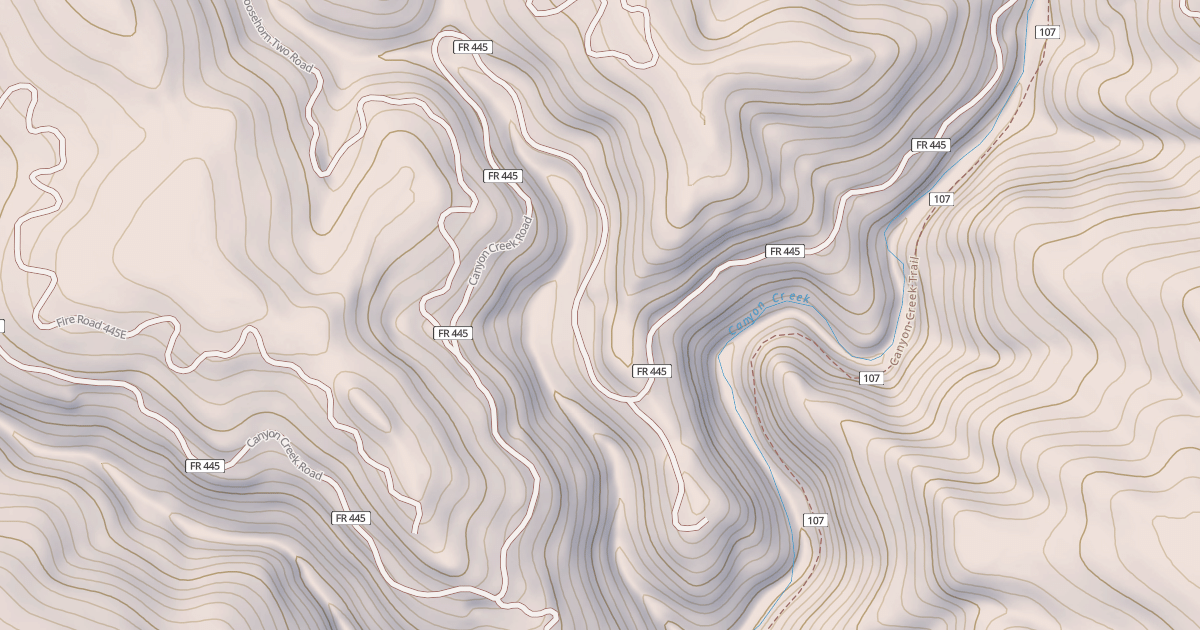 Map preview of CANYON CREEK