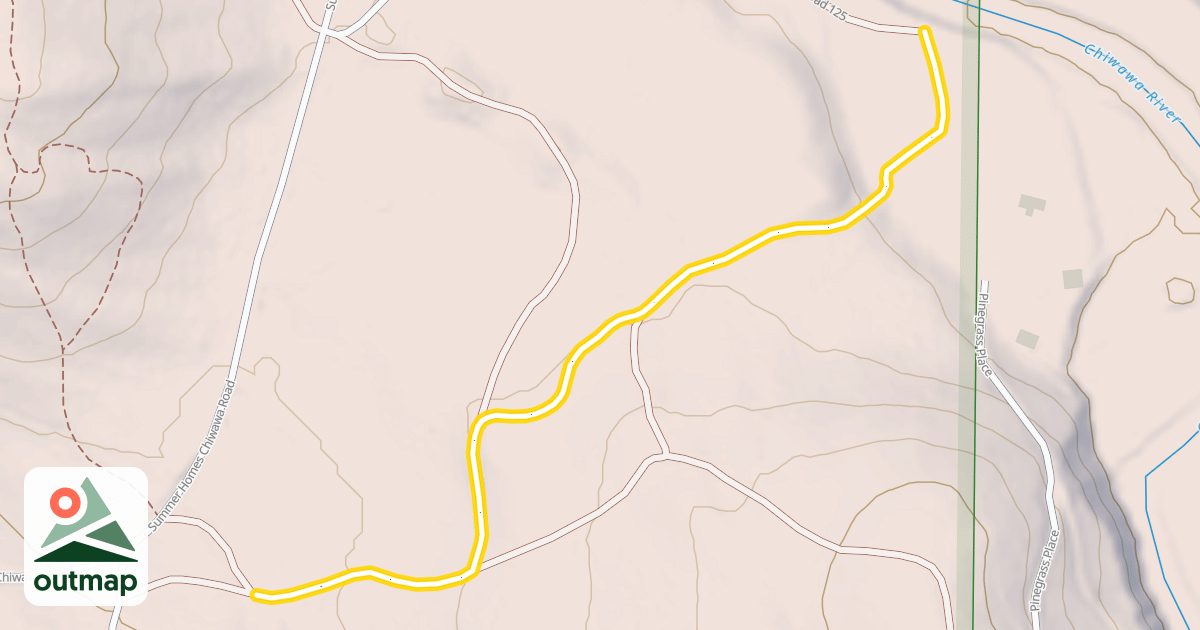 Map of Forest Road 127