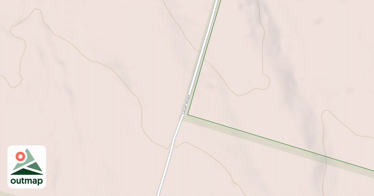 Map of Sauer Road Snowmobile Trail