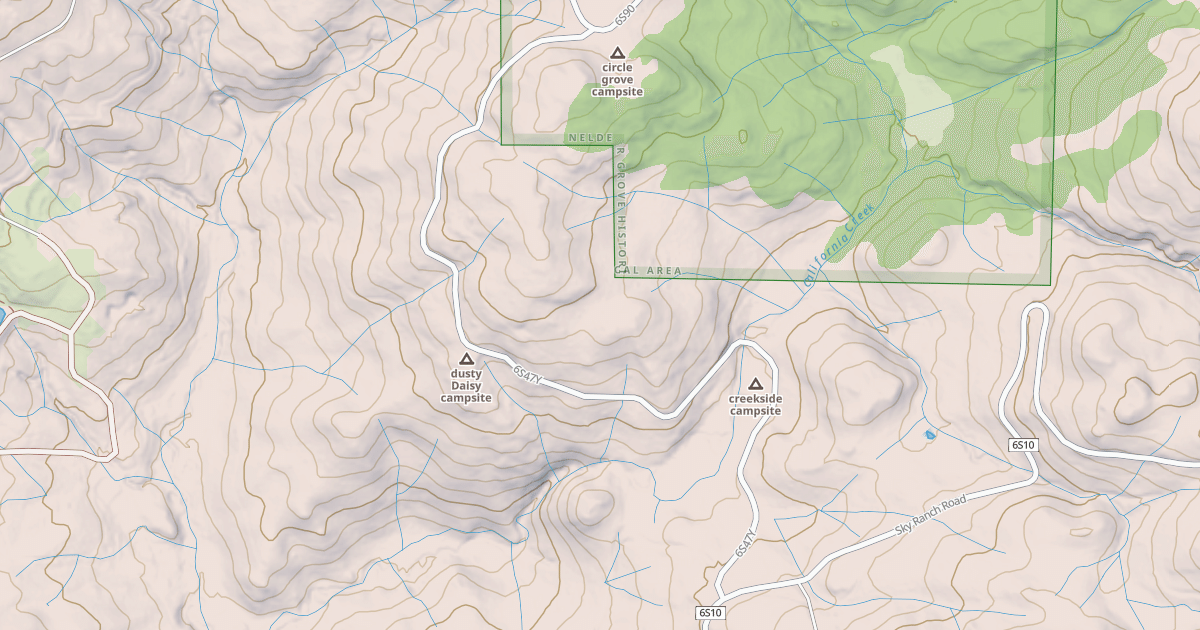 Map preview of CALIFORNIA CREEK