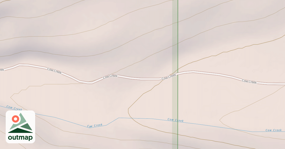 Map of COW CREEK