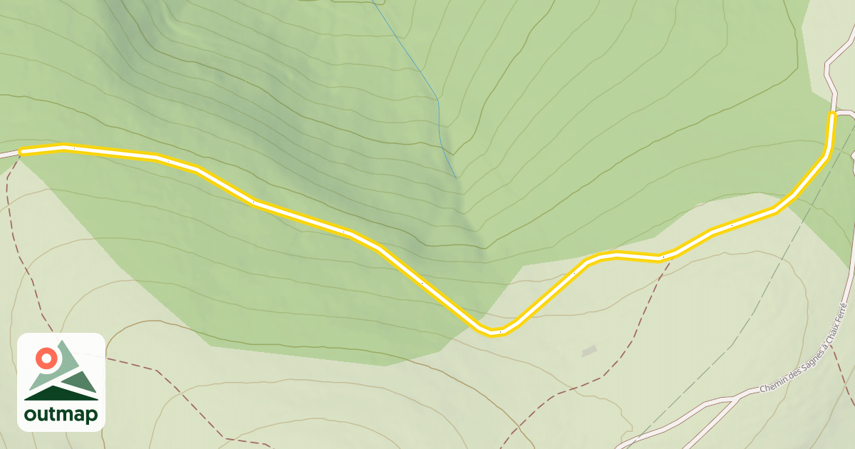 Map of Chemin des Gentianes