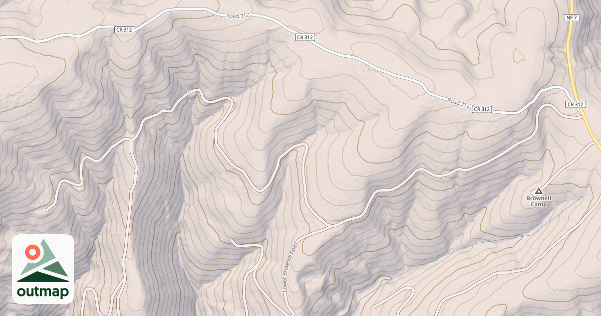 Map of BROWNELL
