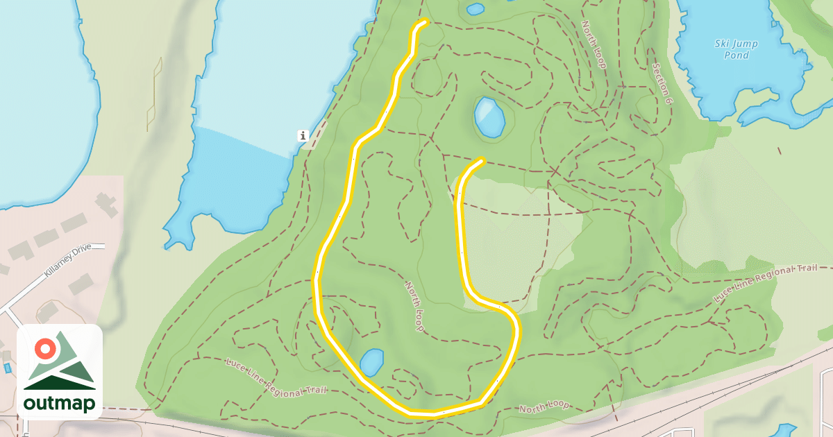 Map of Twin Lake Trail