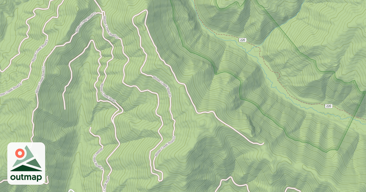 Map of BLISTER CREEK D