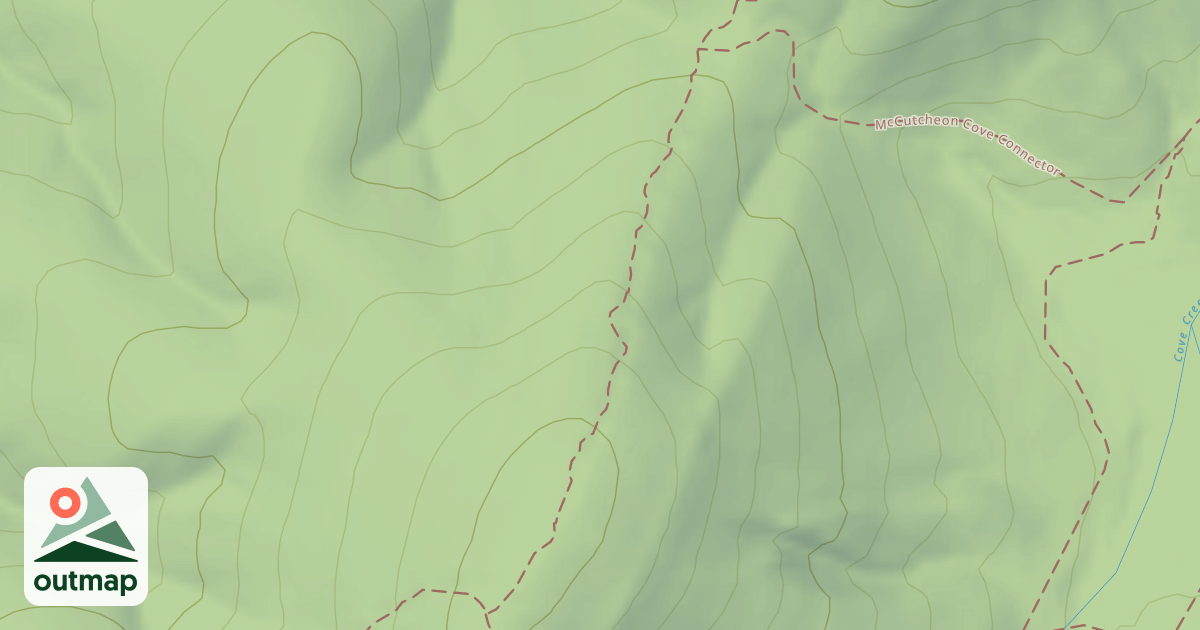 Map of Blackwell Gap Trail