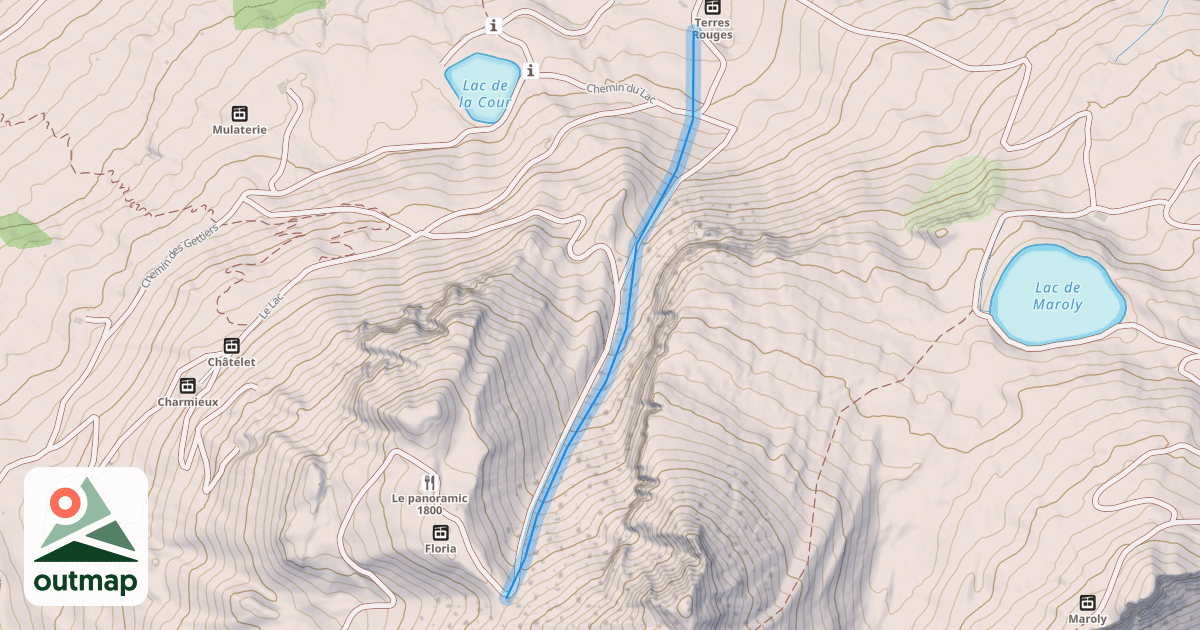 Map of La Combe de la Tolar