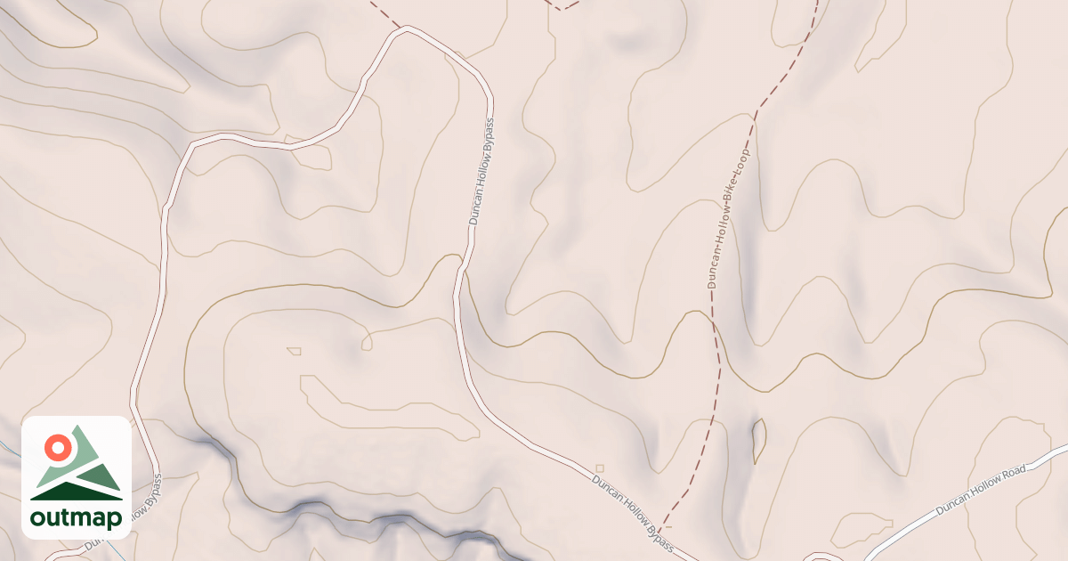 Map of Duncan Hollow Bypass